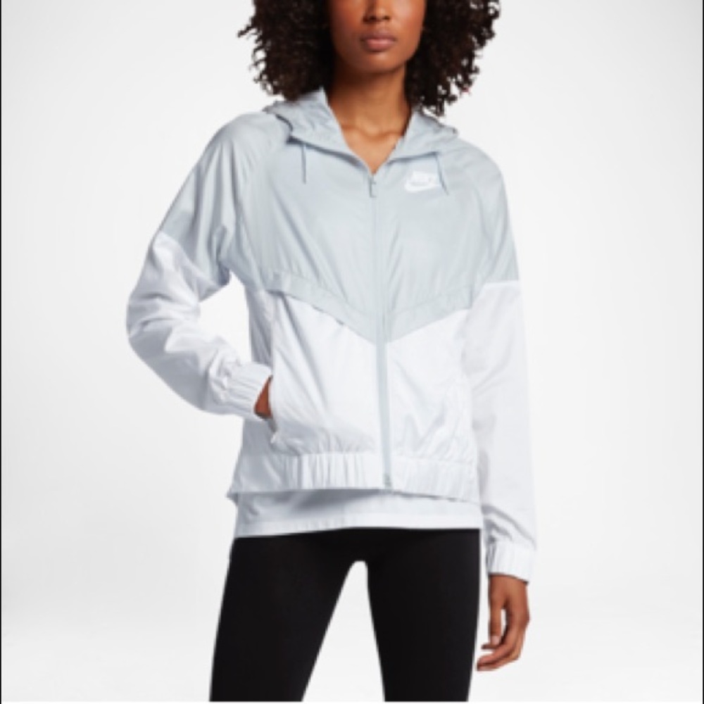 White Nike Windbreaker